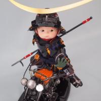 わんぱくライダー伊達政宗オレンジ(人形平飾り)限定生産　希少品  人形工房　壹三　作