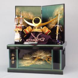 8号ゴールド上杉兜(コンパクト収納飾り)