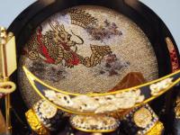 本革金箔小桜縅　伊達政宗(収納兜飾り)5号　