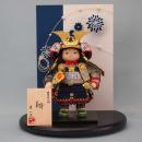 鎧着若大将　翔(人形平飾り)　人形作家　幸一光　作