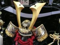 平安豊久 彫金中鍬ゴールド　真(収納兜飾り)