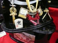平安豊久 彫金中鍬ゴールド　真(収納兜飾り)
