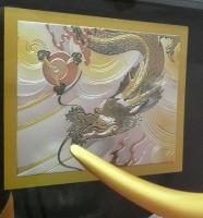 宝雲  三日月 (兜ケース飾り)  10号