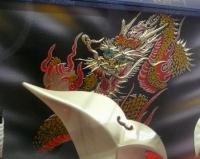 華風作　彫金龍(兜ケース飾り)　10号