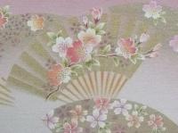 ひな人形　「紗瑛」　  西陣織の衣装で純和風な三段飾りです。