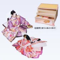 平安豊久　ひな人形　「京桜」　お部屋を明るくするようなおひな様はいかが。