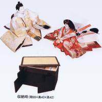 平安豊久　ひな人形　「静香」　細かい細工が自慢の収納飾りです。