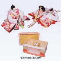 平安豊久　ひな人形　「かな」　淡いピンクがかわいい収納飾りです。