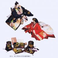 田村芙紗彦作　ひな人形　「優雅」　本金手描蒔絵屏風と大きめの親王が超豪華!