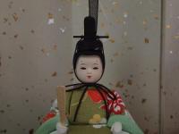 「宝寿」　ひなろこシリーズより 　木目込み人形　親王平飾り