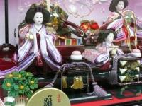 平安豊久　ひな人形　「紫音」　アクリルケース、だけど高級感と貴賓があふれる五人飾り