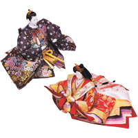 平安豊九　ひな人形「清雅(せいが)」　本金彩箔を使用、屏風と段が豪華!