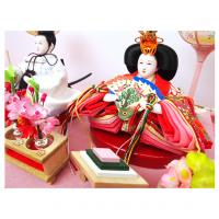 ひな人形「莉乃」　横幅37㎝の小さなおひな様です