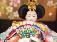 「久月」こちらは久月製のコンパクトな収納親王飾りです。