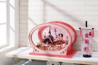 「楓」　ケースがかわいいおひな様。 小芥子親王アクリルケース飾り