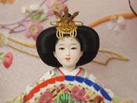 「彩乃」　刺繍がかわいいアクリルケース 　小芥子親王アクリルケース飾り(オルゴール付き)