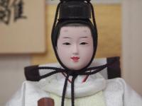 「桃華」　コンパクトながらお道具にこだわったおひな様です。 　小芥子親王アクリルケース飾り