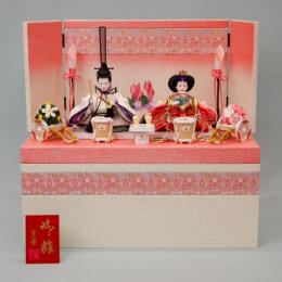 「金襴桜」コンパクトな収納飾りです。